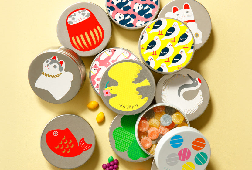 あそびのかんけい キャンディ缶　5セット 小さな缶キャンディ – Kanro POCKeT