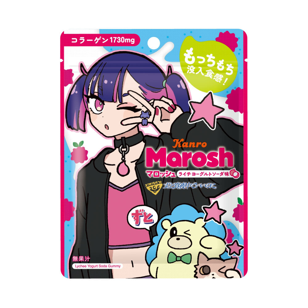 ずとマロッシュライチヨーグルトソーダ味 – Kanro POCKeT