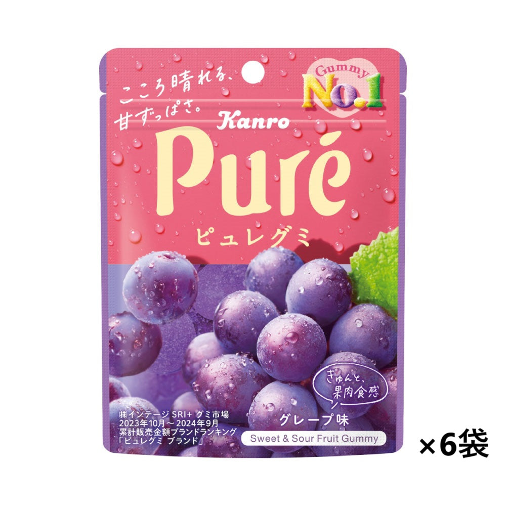ピュレグミグレープ(6袋セット) – Kanro POCKeT ピュレグミグレープ(6袋セット) – Kanro POCKeT